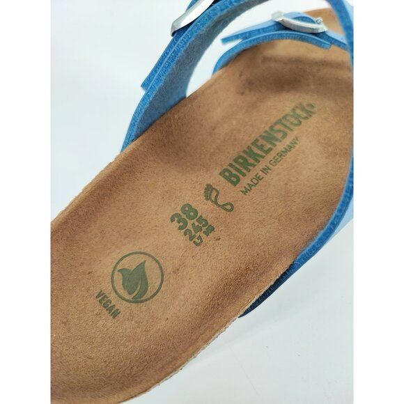 Birkenstock Women’s Mayari Brushed Blue Birko-Flor Strap Sandals Size 7 US
